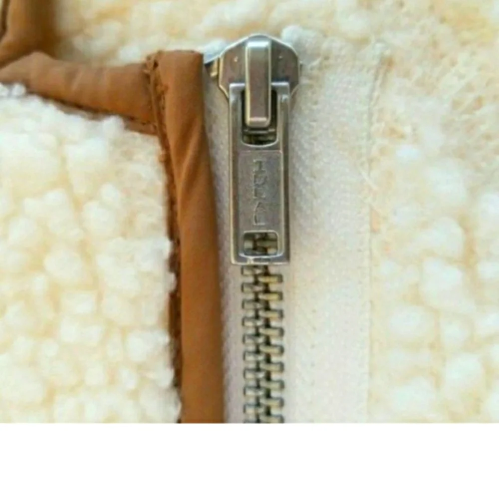 BANANA REPUBLIC SHERPA COAT CREAM TAN X-SMALL WOMENS X-SMALL NWOT